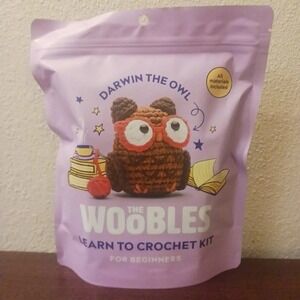 The Woobles Learn To Crochet Kit For Beginners DARWIN the OWL– NEW SEALED